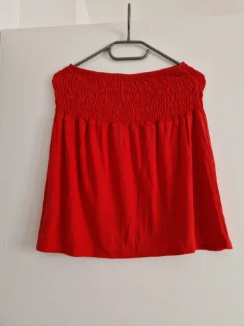 Top bustier rouge