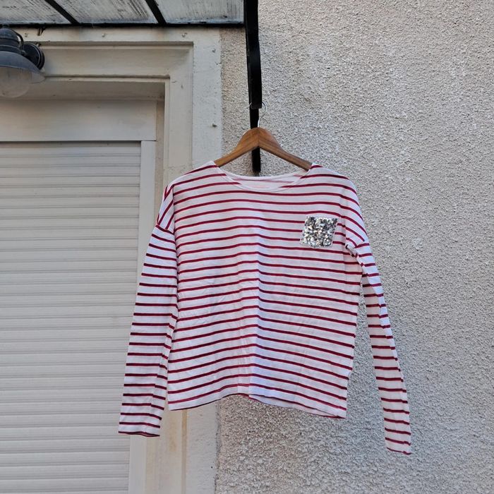 Haut marinière manches longues