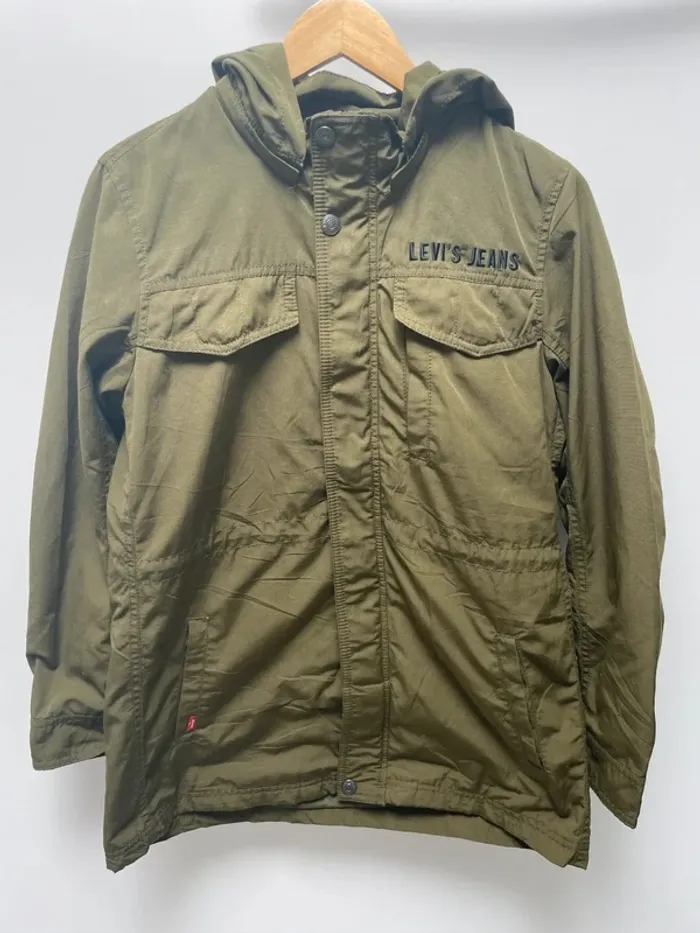 Levi's Green Coat Parka Women's Size M - photo numéro 2