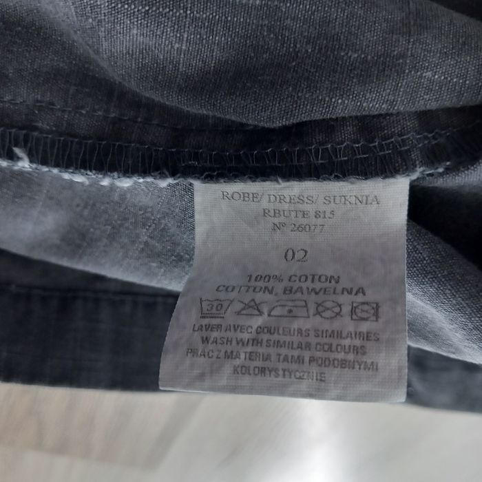 Robe longue à manches courtes gris Jacqueline Riu taille 38 - photo numéro 6