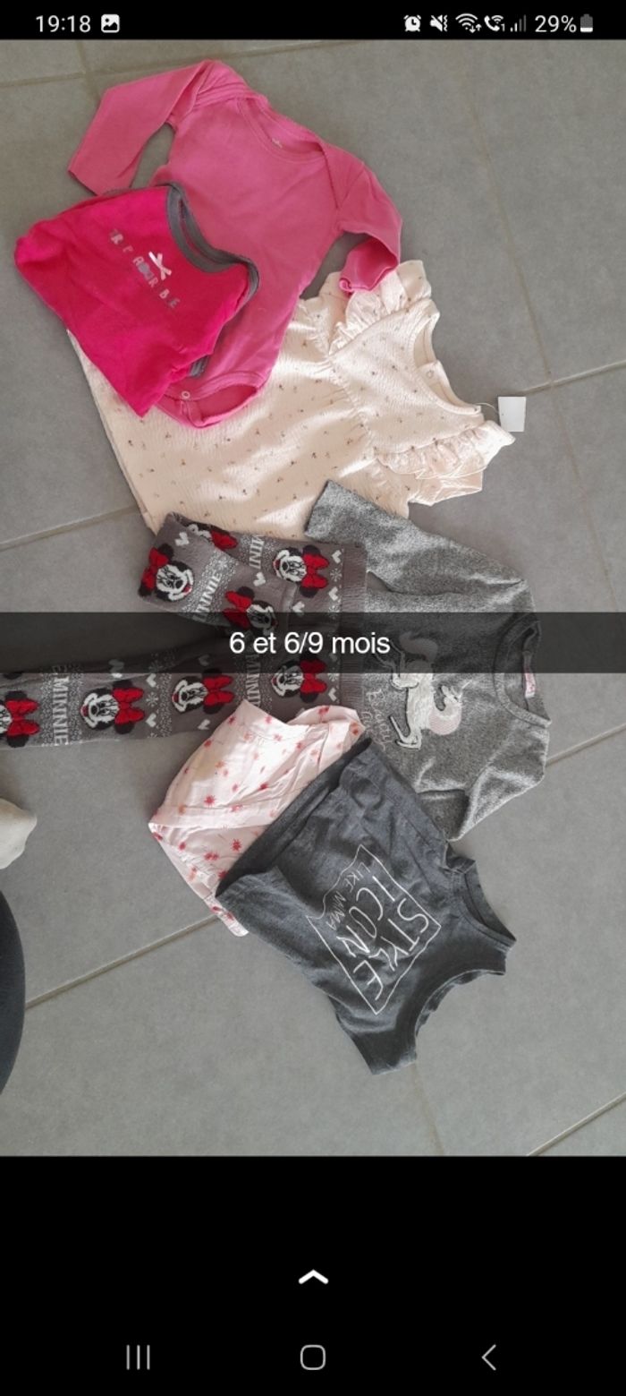 Lot bébé fille 6 et 6/9 mois - photo numéro 5