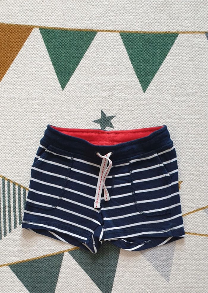Short molleton rayé, taille 9 - 12 mois, H&M