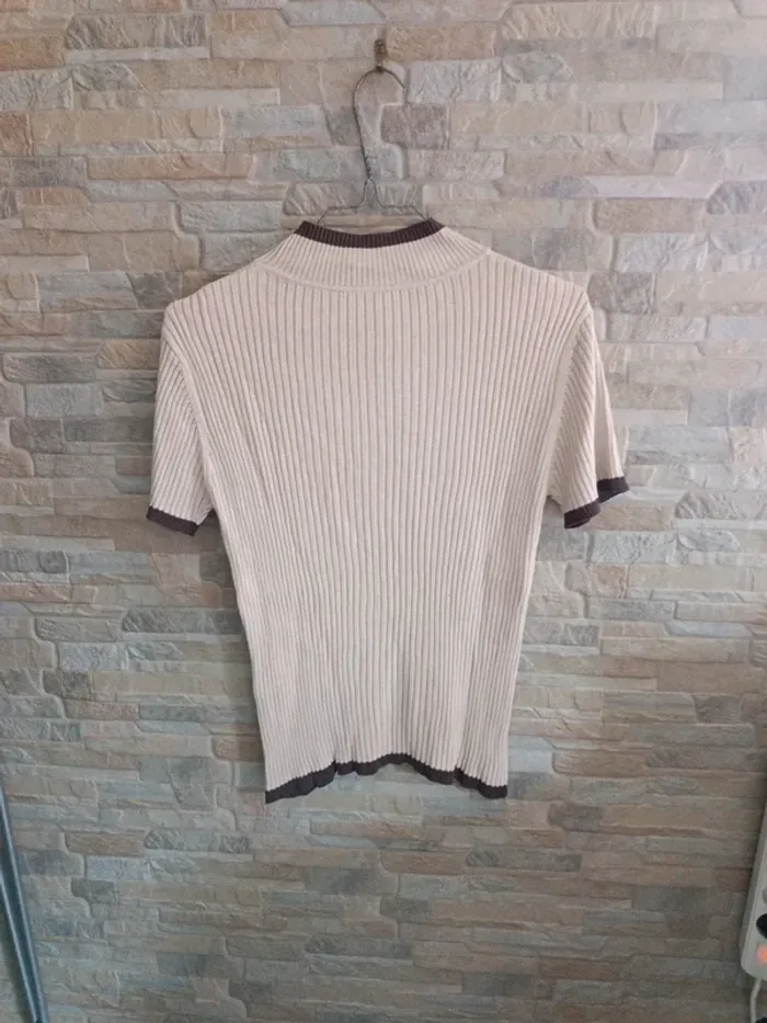 T-shirt soie beige Scottage 40 - photo numéro 2