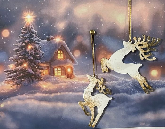 Décoration de Noël, en forme de cerf