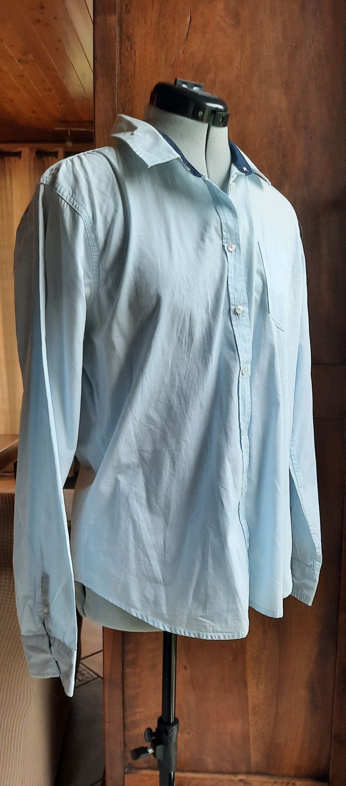Chemise bleue très claire, Influx, taille 46