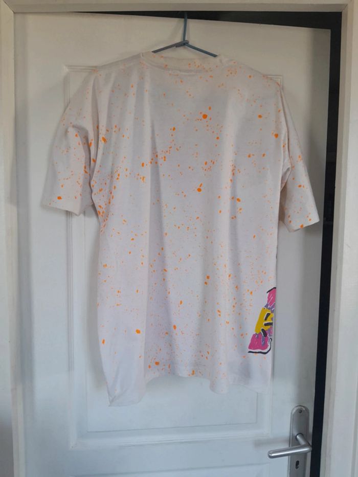 Tee shirt vintage peint a la main toucans Altivo taille l ou xl - photo numéro 2