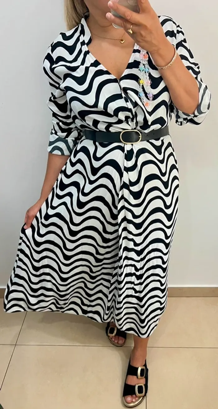 Robe longue fluide imprimée Marks&Spencer - photo numéro 2