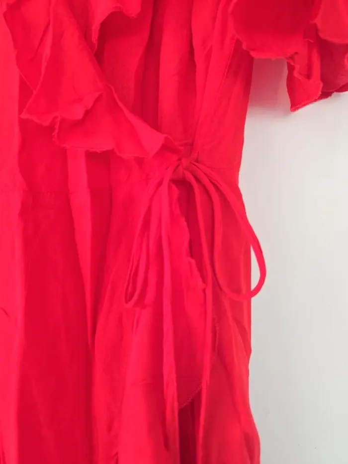 Robe portefeuille rouge - photo numéro 2