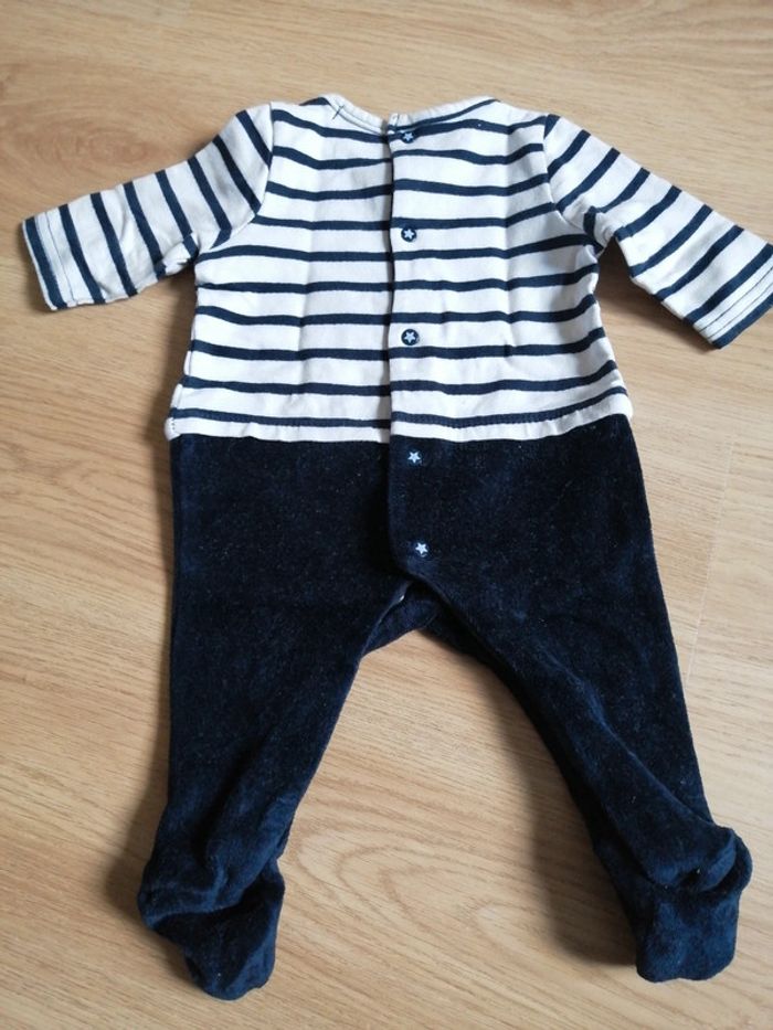 Pyjama velours 1 mois - photo numéro 3