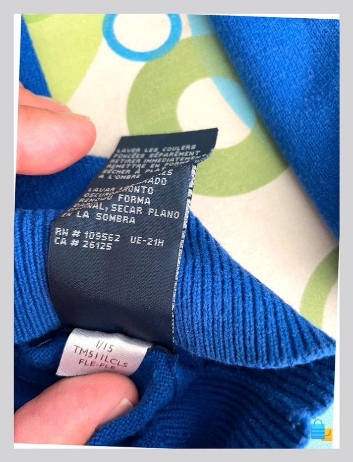 Pull Tommy Hilfiger Golf – Taille M – Bleu marine – Homme - photo numéro 6