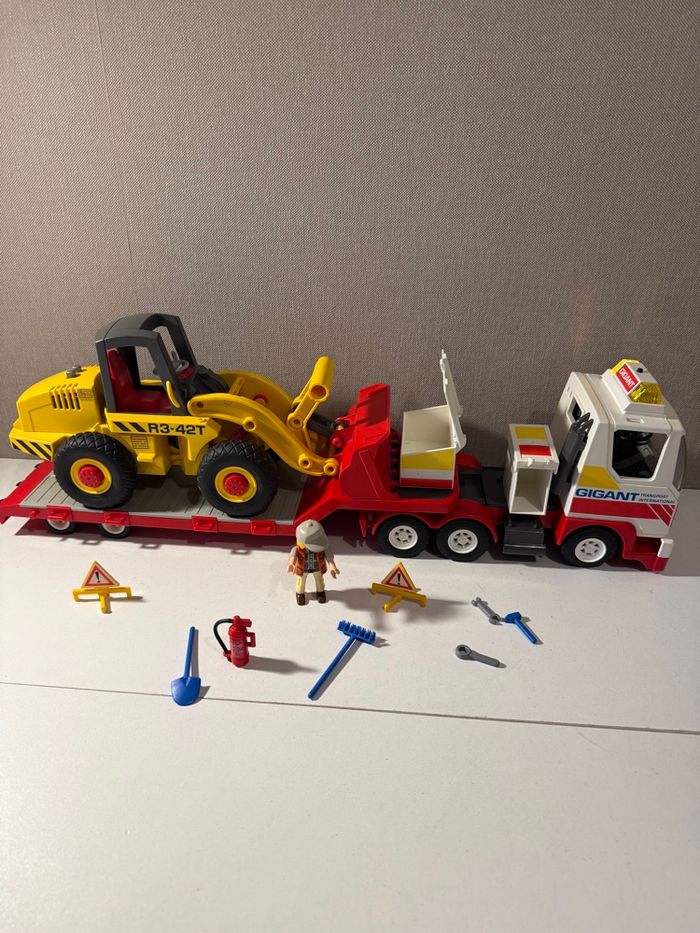 Camion porte char bulldozer Playmobil - photo numéro 8