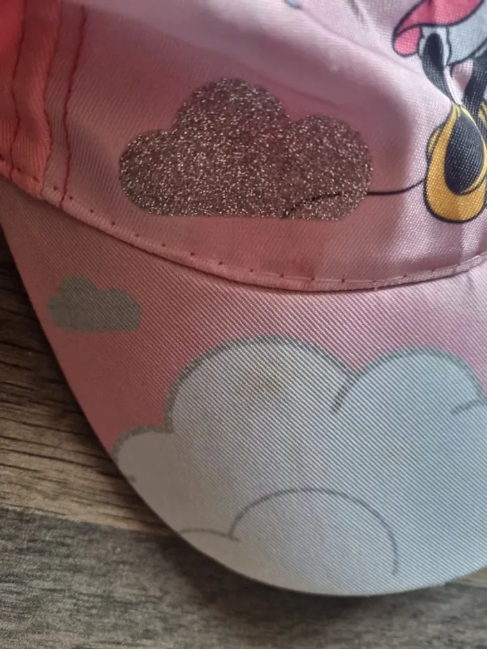 Casquette à scratch. Fille. Minnie Mouse rose et blanche. Taille 50. Disney. BE - photo numéro 4