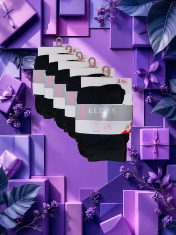 Lot de 5 leggings noir en coton - Eldys - 2/3ans