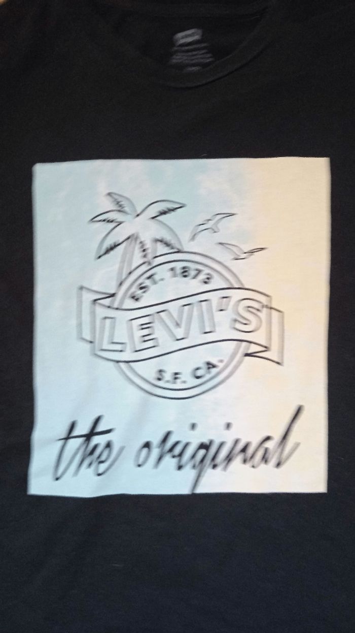 Tee-shirt Levis noir homme en S - photo numéro 3