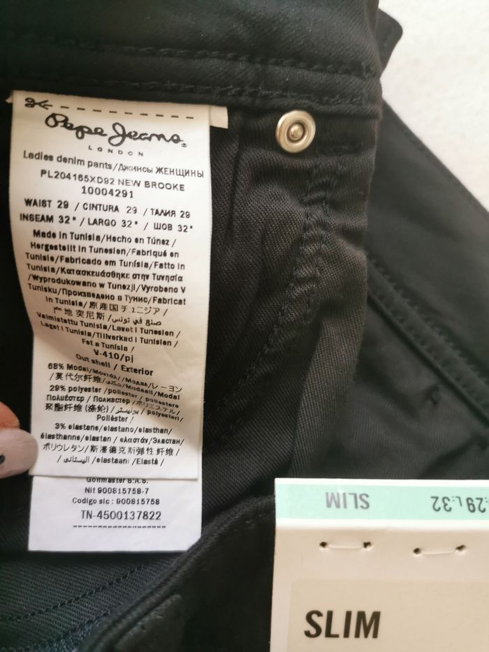 Jean slim noir New Brooke Pepe Jeans W29 L32 - photo numéro 5