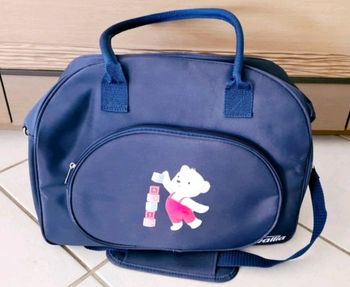 Sac à langer grand format bleu marine en excellent état