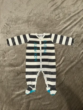 Pyjama velours 12 mois Petit Bateau