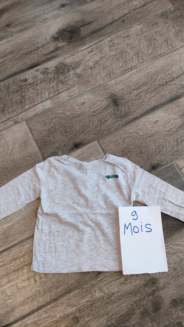 T-shirt manches longues thème voiture