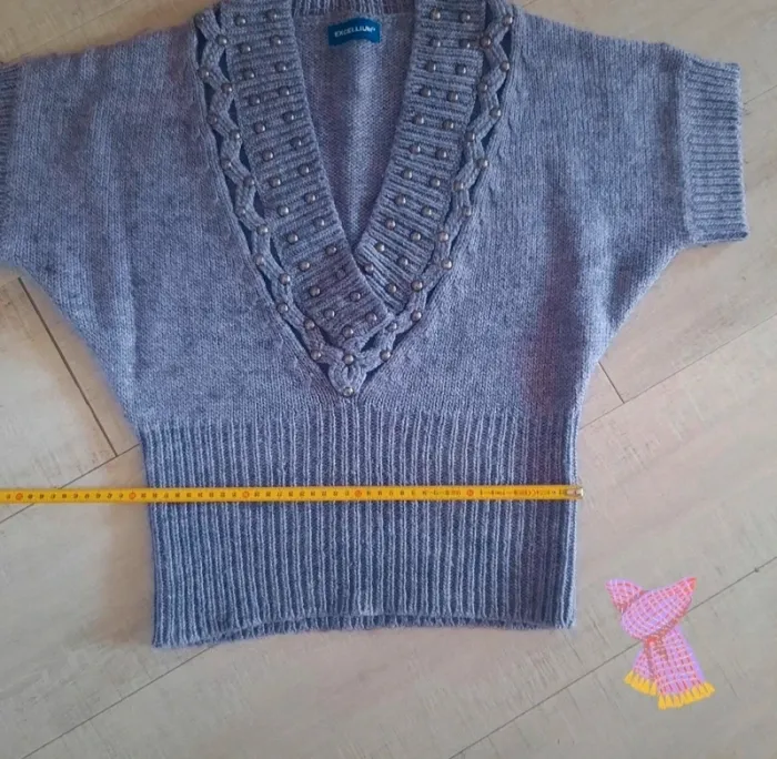 Pull surpull débardeur chaud laine Vintage T unique - photo numéro 3