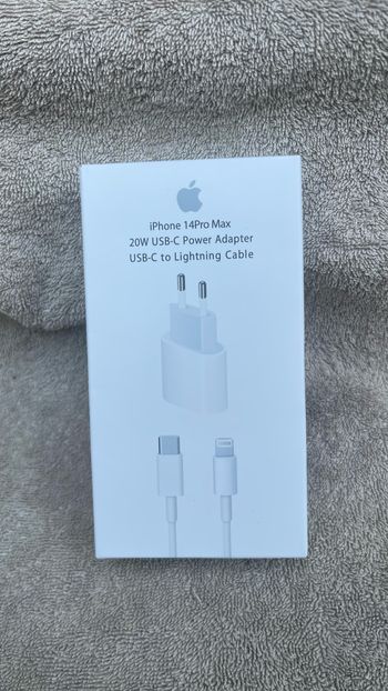 Set / Adaptateur iphone20w + Câble USB-C Lightning 1m