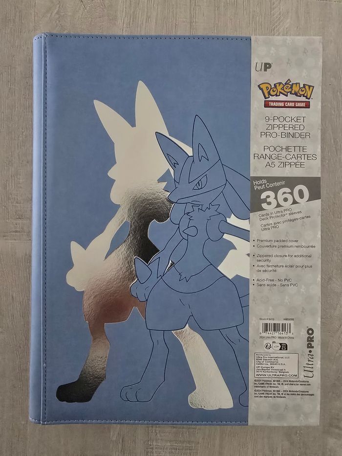 Portfolio Ultra Pro Zip 360 Pokémon Lucario 