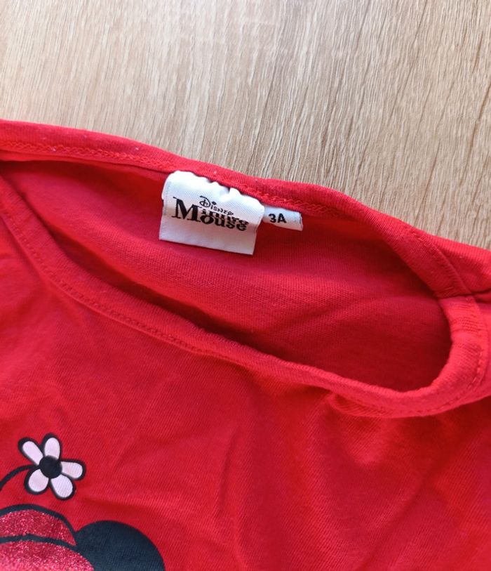 T-shirt manche longue Minnie 3ans - photo numéro 2