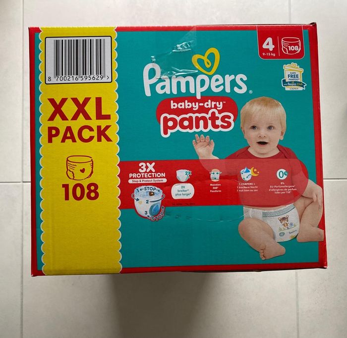 Pampers couches Baby dry taille 4 neuf - photo numéro 3