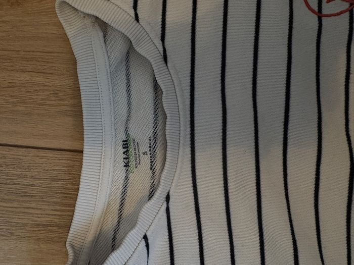 Sweat rayé et cœur brodé d’allaitement - photo numéro 3