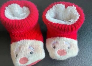 Chausson de Noël bébé garçon neuf