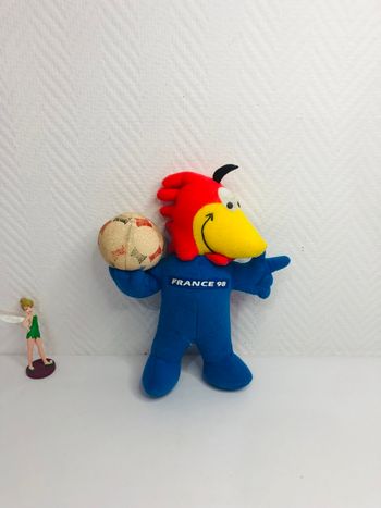 Peluche mascotte Footix France 98