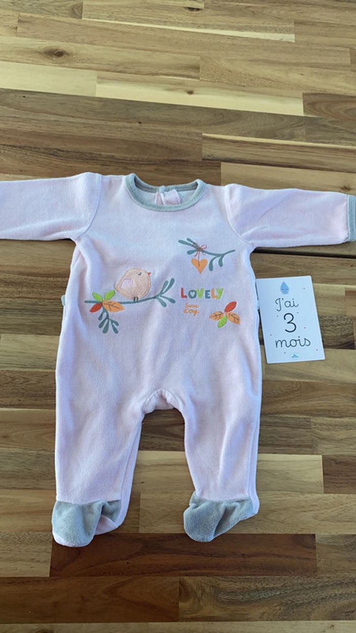 Lot de 3 pyjamas velours - photo numéro 4