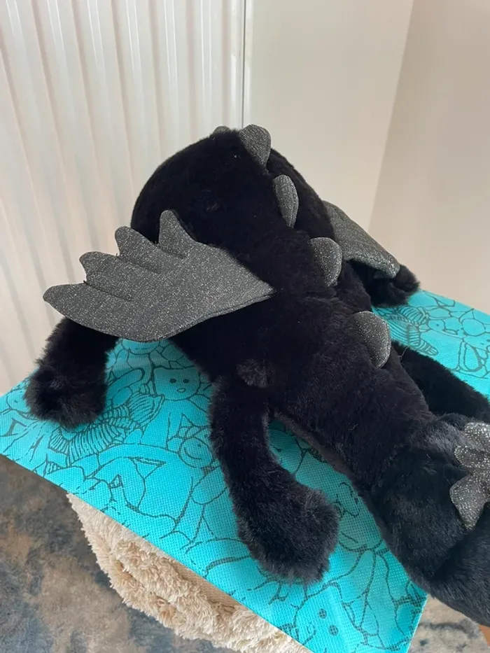 Peluche Jellycat Onyx Dragon Large 🐉🖤 - photo numéro 17