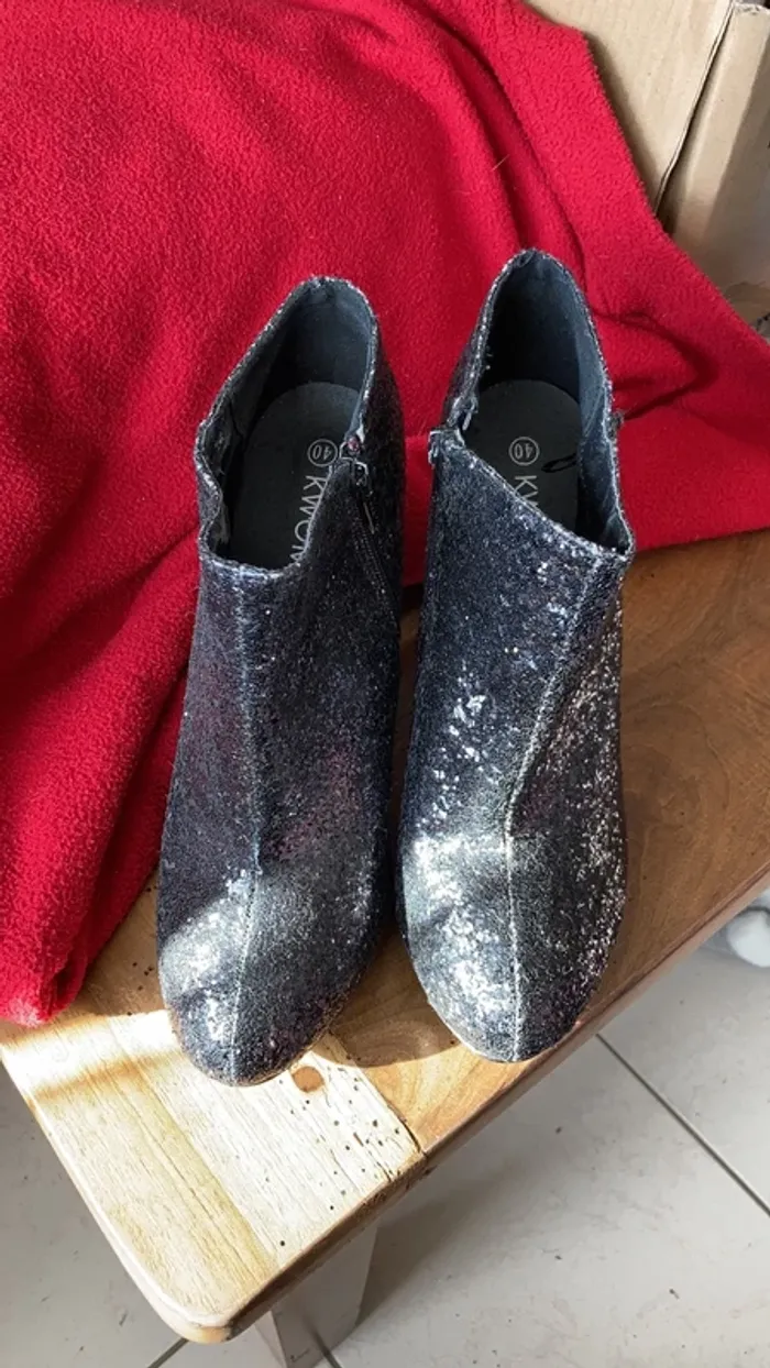 Bottines paillettes fêtes ou soirée - photo numéro 18