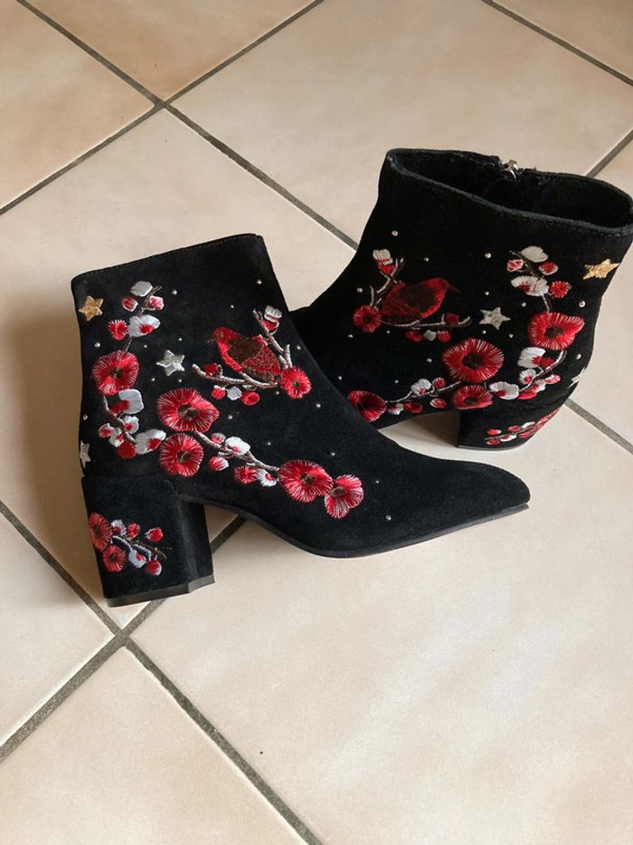 Bottines cuir Stradivarius 38