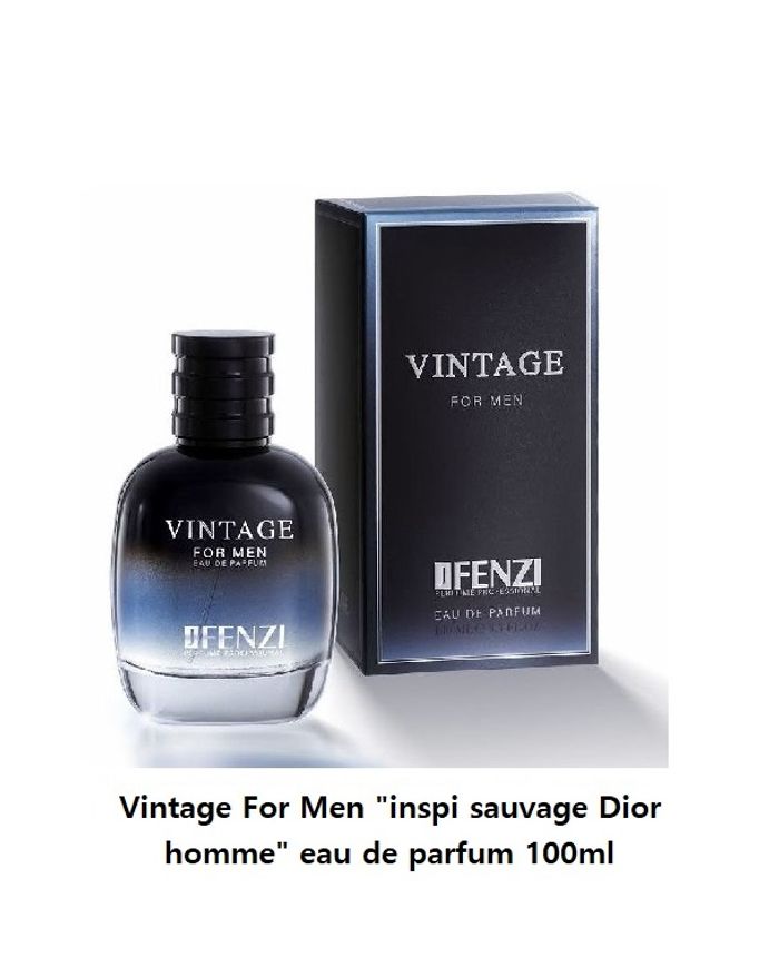 Vintage For Men "inspi sauvage Dior homme" eau de parfum 100ml