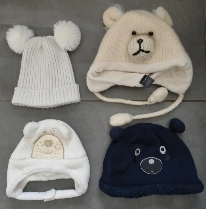 Lot de bonnets