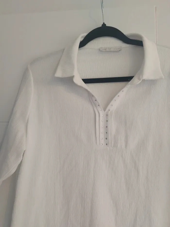 Blouse blanche "Armand Thiery" - T2 - photo numéro 3