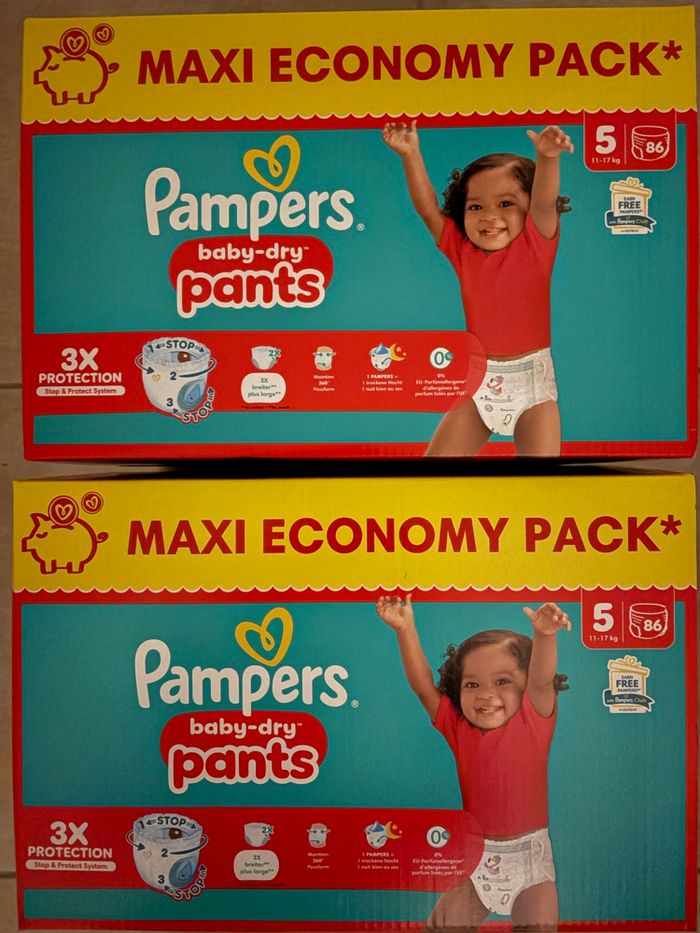 Couches Pampers Taille 5 Neuf