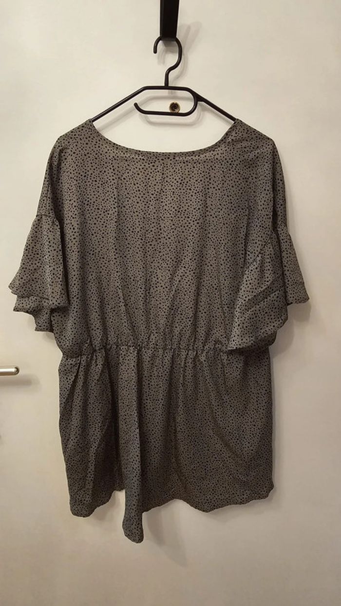 Blouse SHEIN femme kaki à pois 2XL - photo numéro 3