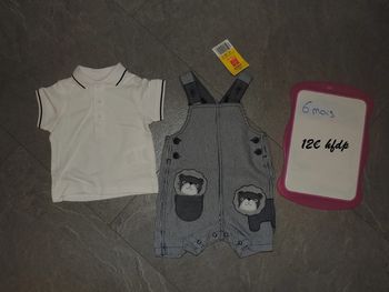 ensemble taille 6 mois neuf