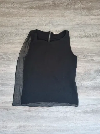 Top noir pailleté