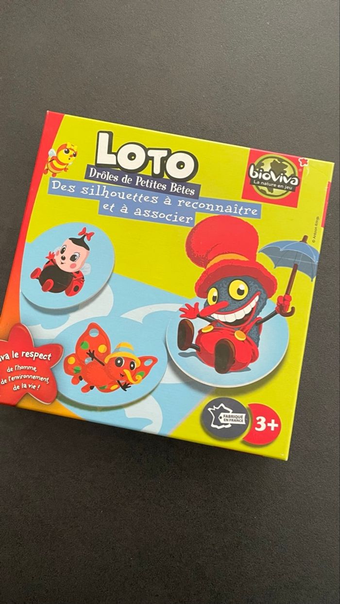 Bioviva jeu loto maternelle enfant drôle de petits bêtes