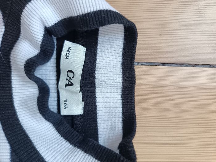 Haut rayé noir et blanc manches longues - photo numéro 7