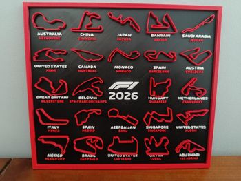 Tableau circuits F1 2026