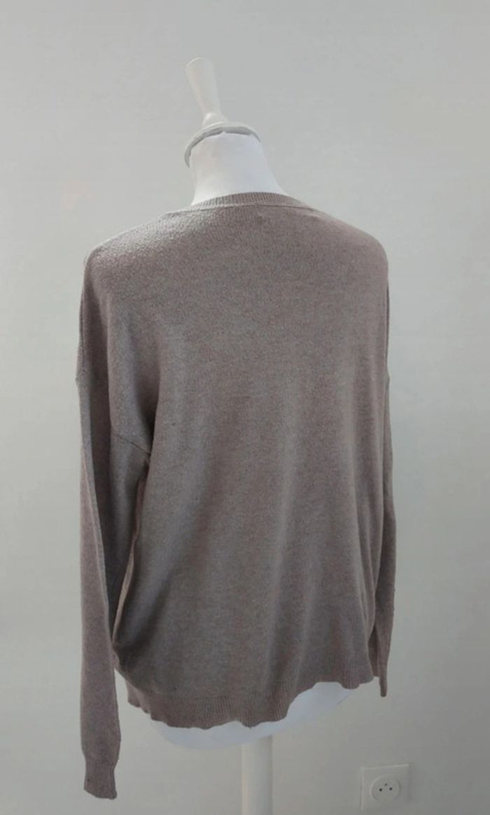 Pull beige motif aigle taille 44 - photo numéro 3