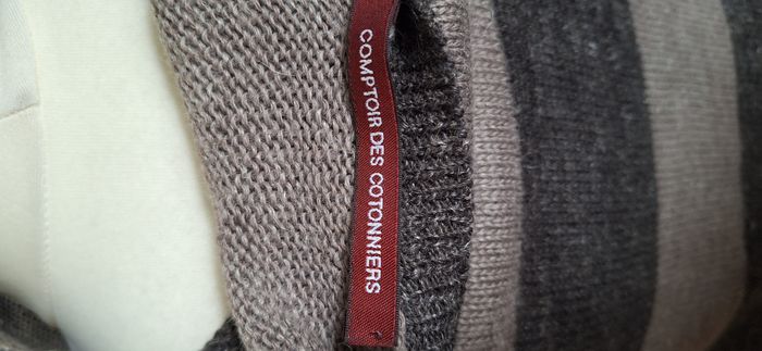 Robe pull à rayures marron taille S Comptoir des Cotonniers - photo numéro 5