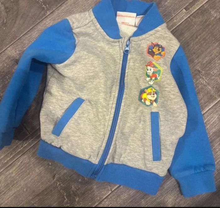 Veste zippé Pat Patrouille enfant 1-2 ans