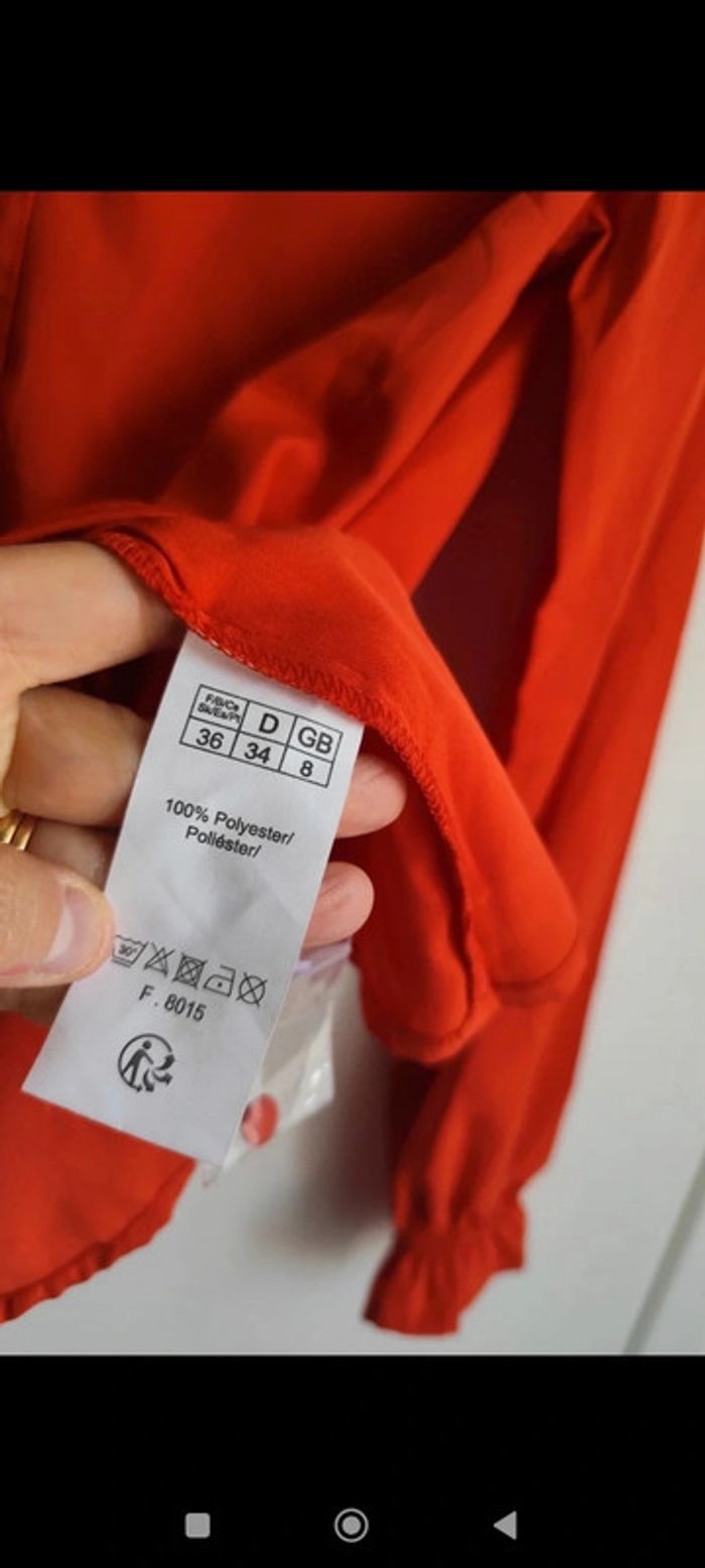 Chemisier rouge boutonné taille 36 Blancheporte - photo numéro 6