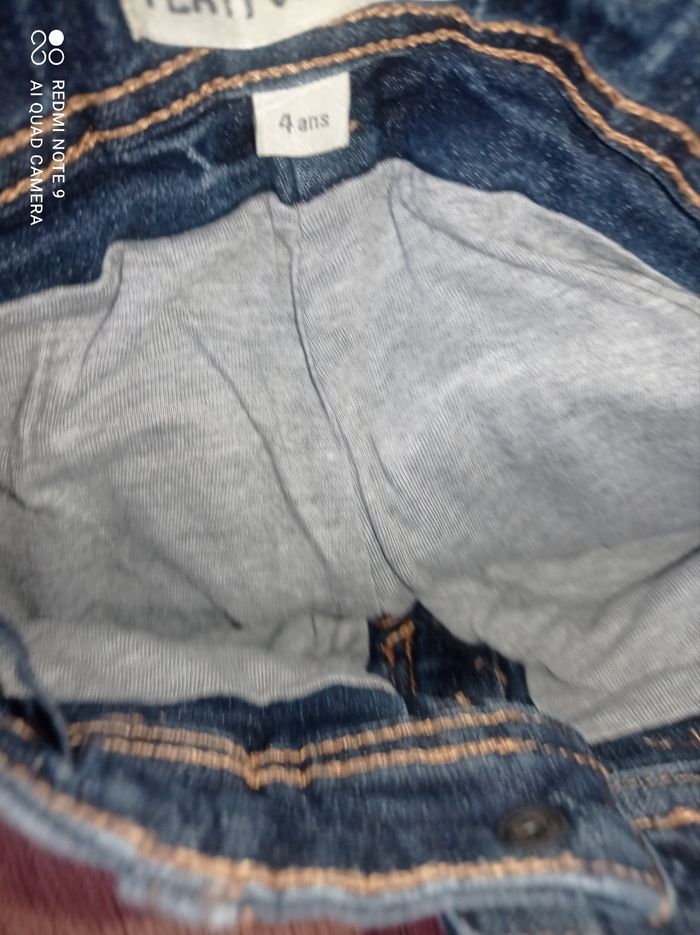 Jean doublé hiver garçon, Playful denim, taille 4 ans - photo numéro 3