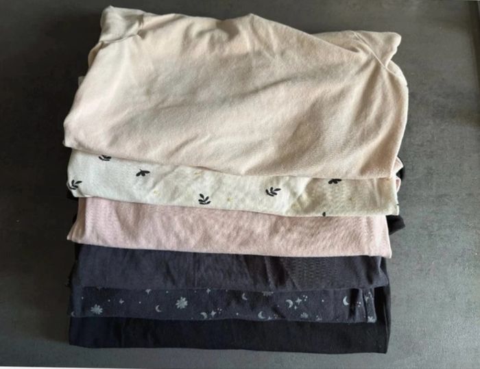 Lot de 6 sous-pulls 👧 Taille 5 ans